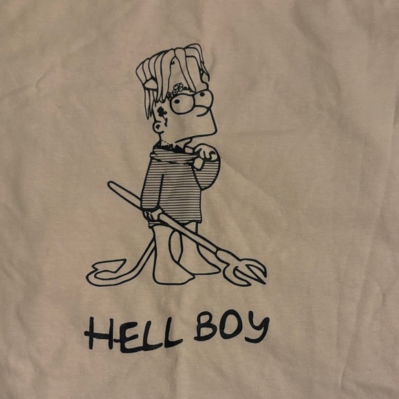 Superr Radical Hellboy Bart Simpson Tee - Picture 2 of 4